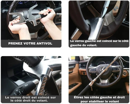 Antivol de Direction Voiture | Protection Totale ®