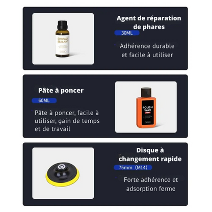 Kit Polissage Phare| Rénovez Vos Phares en Quelques Minutes