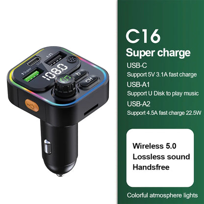 Emetteur FM Bluetooth pour Voiture Compact et Puissant