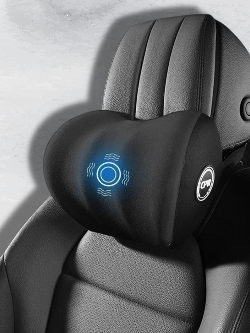 Coussin Lombaire et Appuie-tête avec Vibrations Électrique Massage pour Voiture