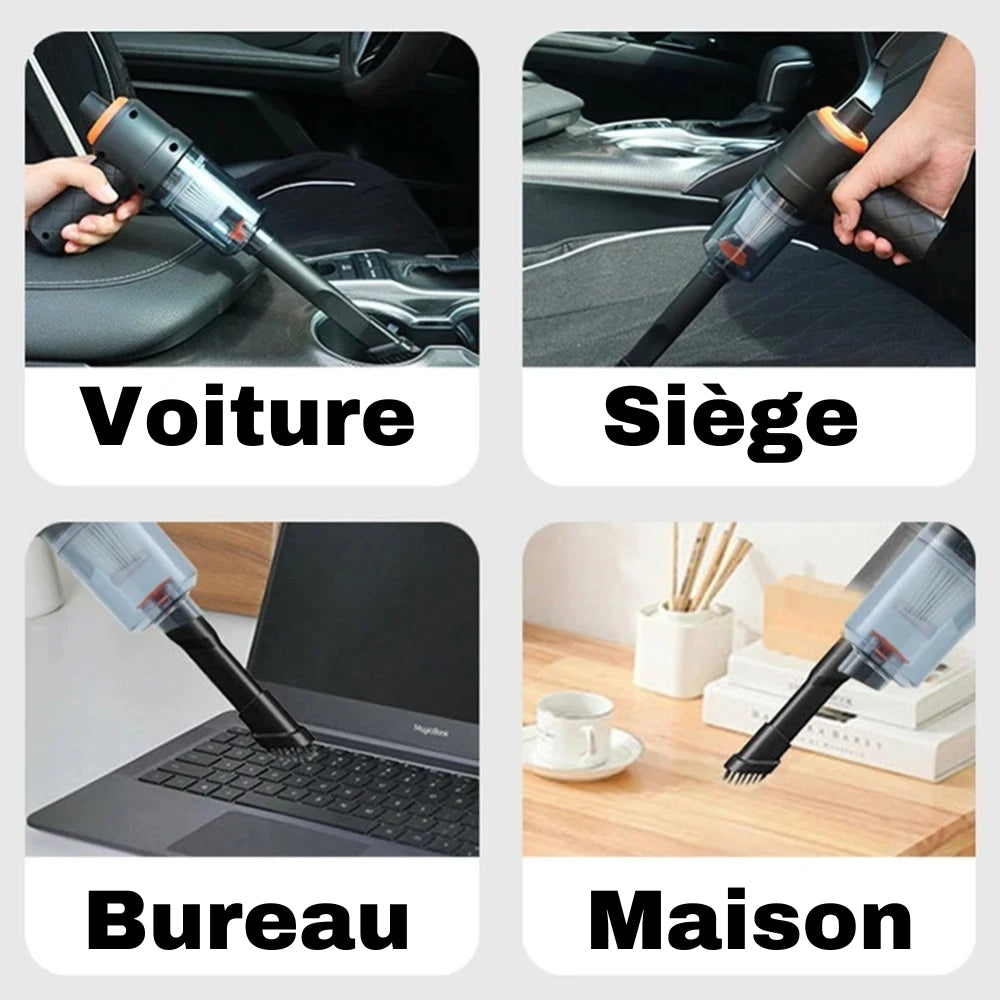 Aspirateur sans fil pour Voiture - Puissant et Efficace
