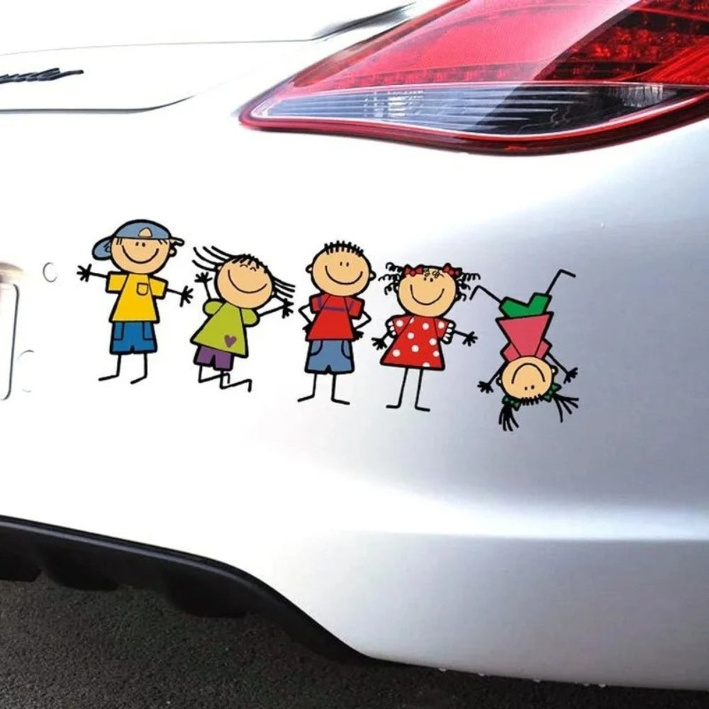 Autocollant Famille Voiture | Style Familial ®