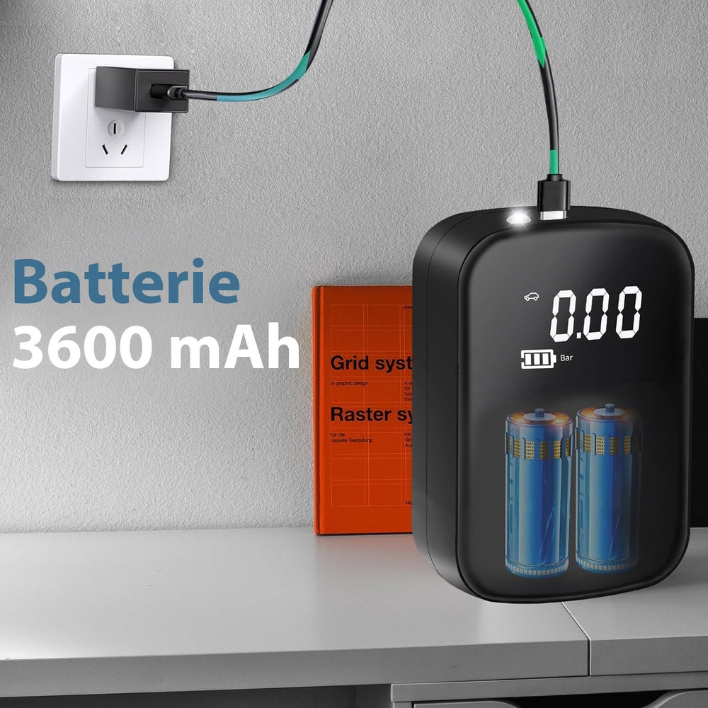 Mini Gonfleur de Pneus Portable - Compresseur d’Air Sans Fil