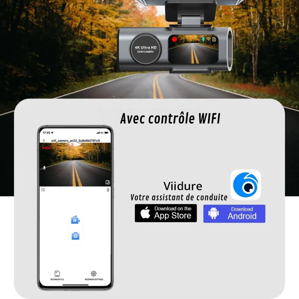 Caméra de Voiture 4k UHD |Vision parfaite®