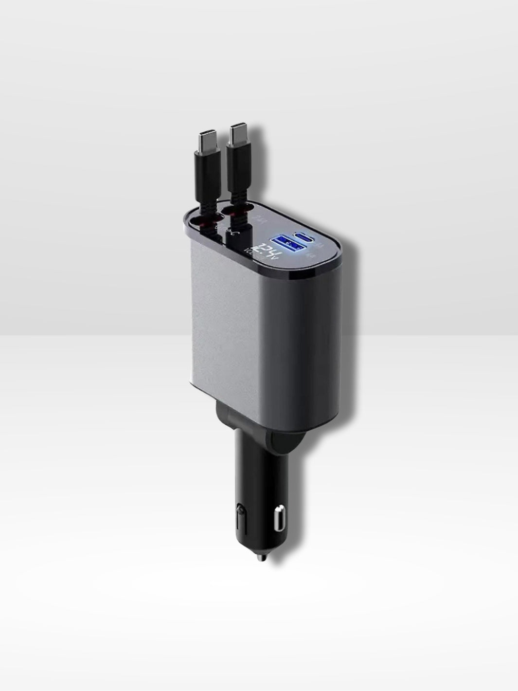 Chargeur Rapide 4-en-1 rétractable pour Voiture