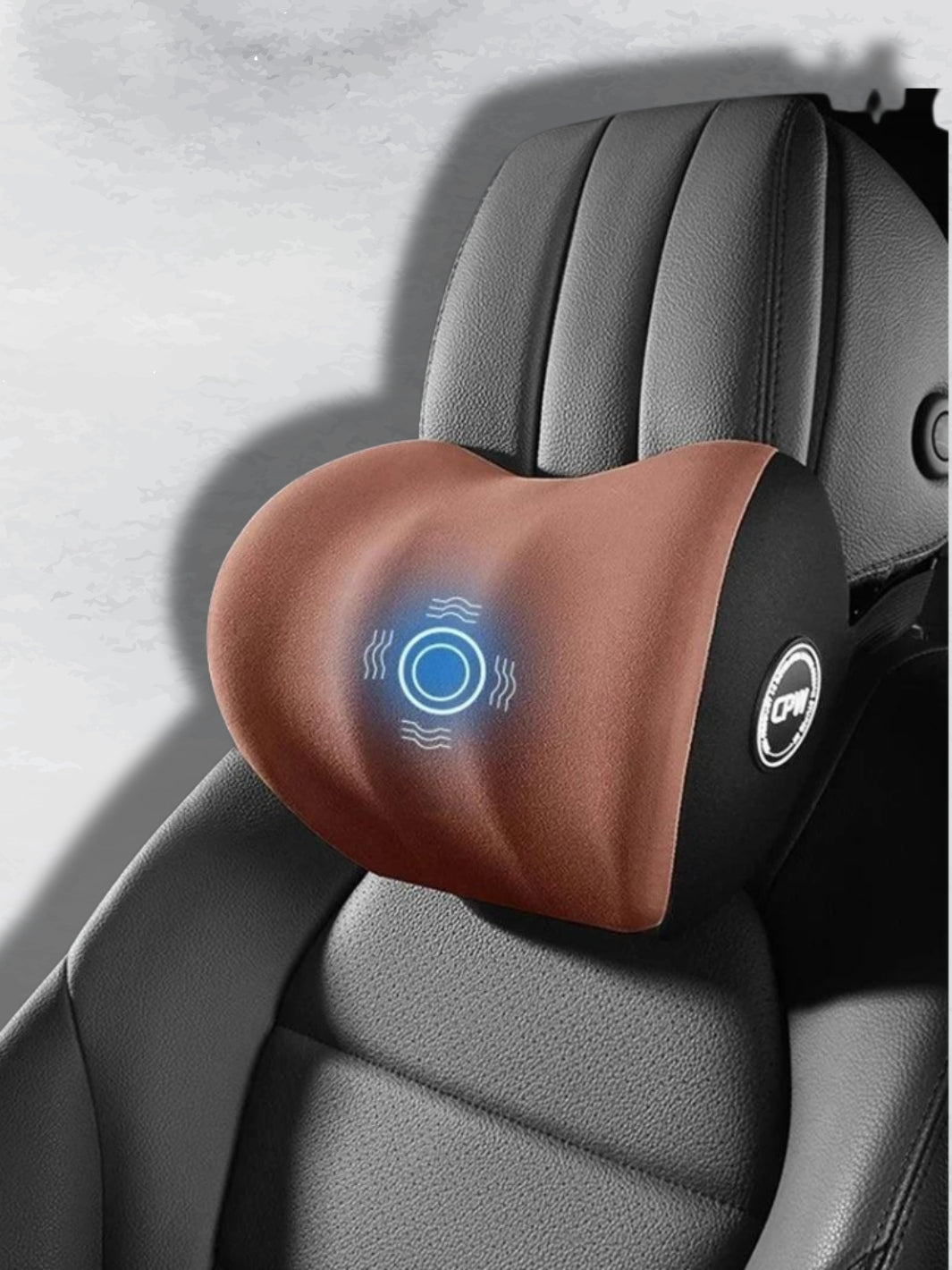 Coussin Lombaire et Appuie-tête avec Vibrations Électrique Massage pour Voiture