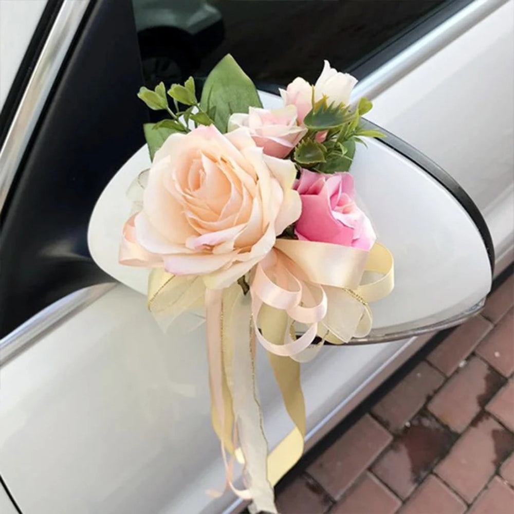 Décoration Voiture Mariage Fleurs | Bonheur Infini ®