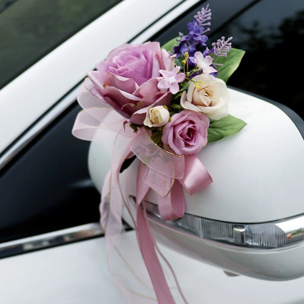 Décoration Voiture Mariage Fleurs | Bonheur Infini ®
