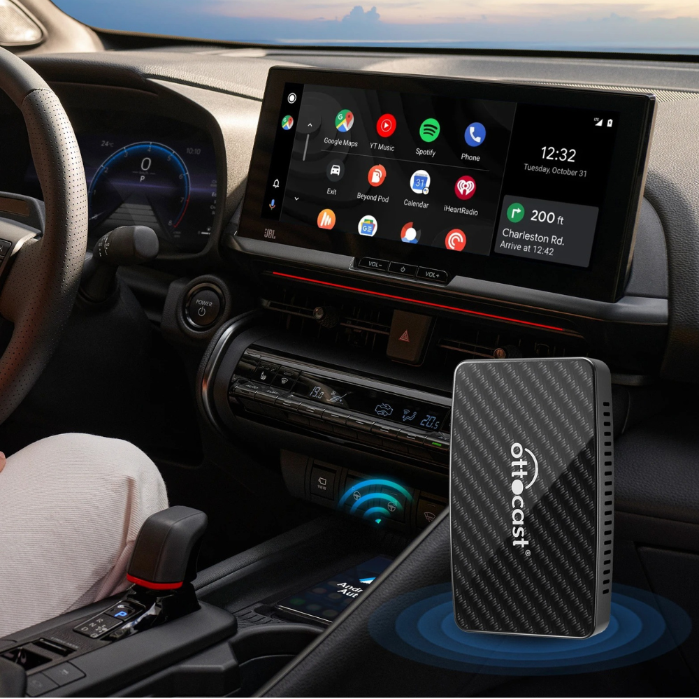 Boitier CarPlay Sans Fil | Android Auto | Netflix, YouTube, IPTV, Disney+