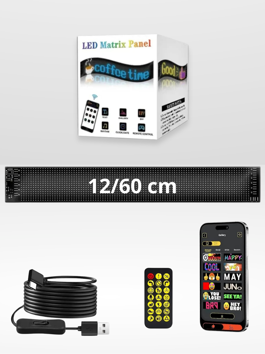 Panneau LED Personnalisable pour Voiture