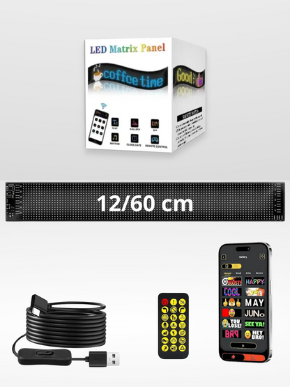 Panneau LED Personnalisable pour Voiture