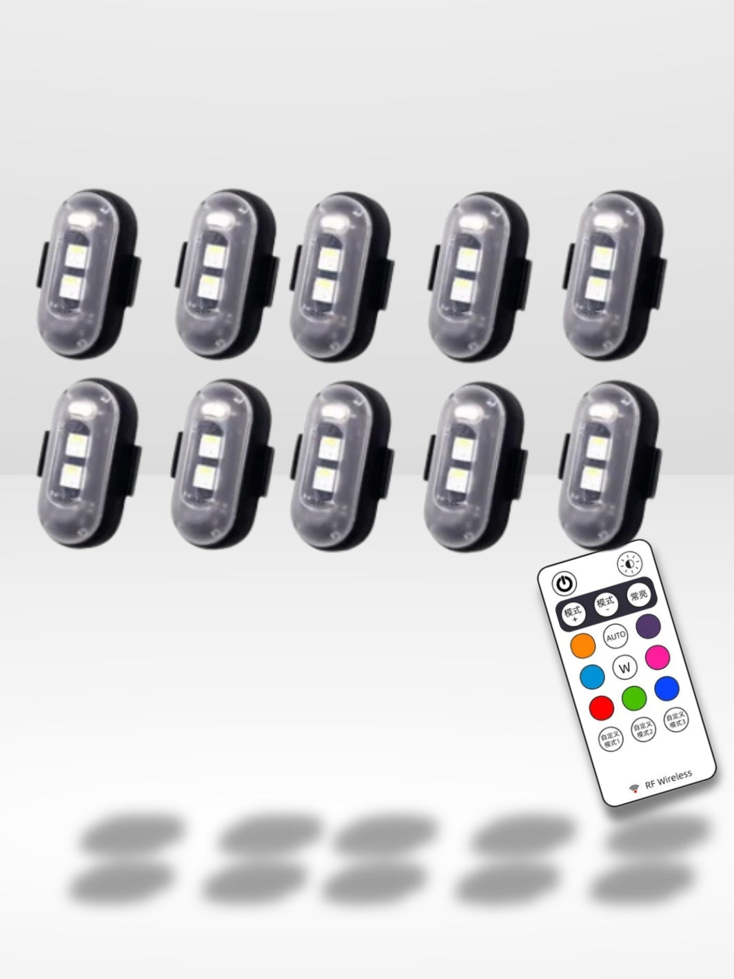 Mini Stroboscope Led sans Fil pour Voiture, Moto et Vélo