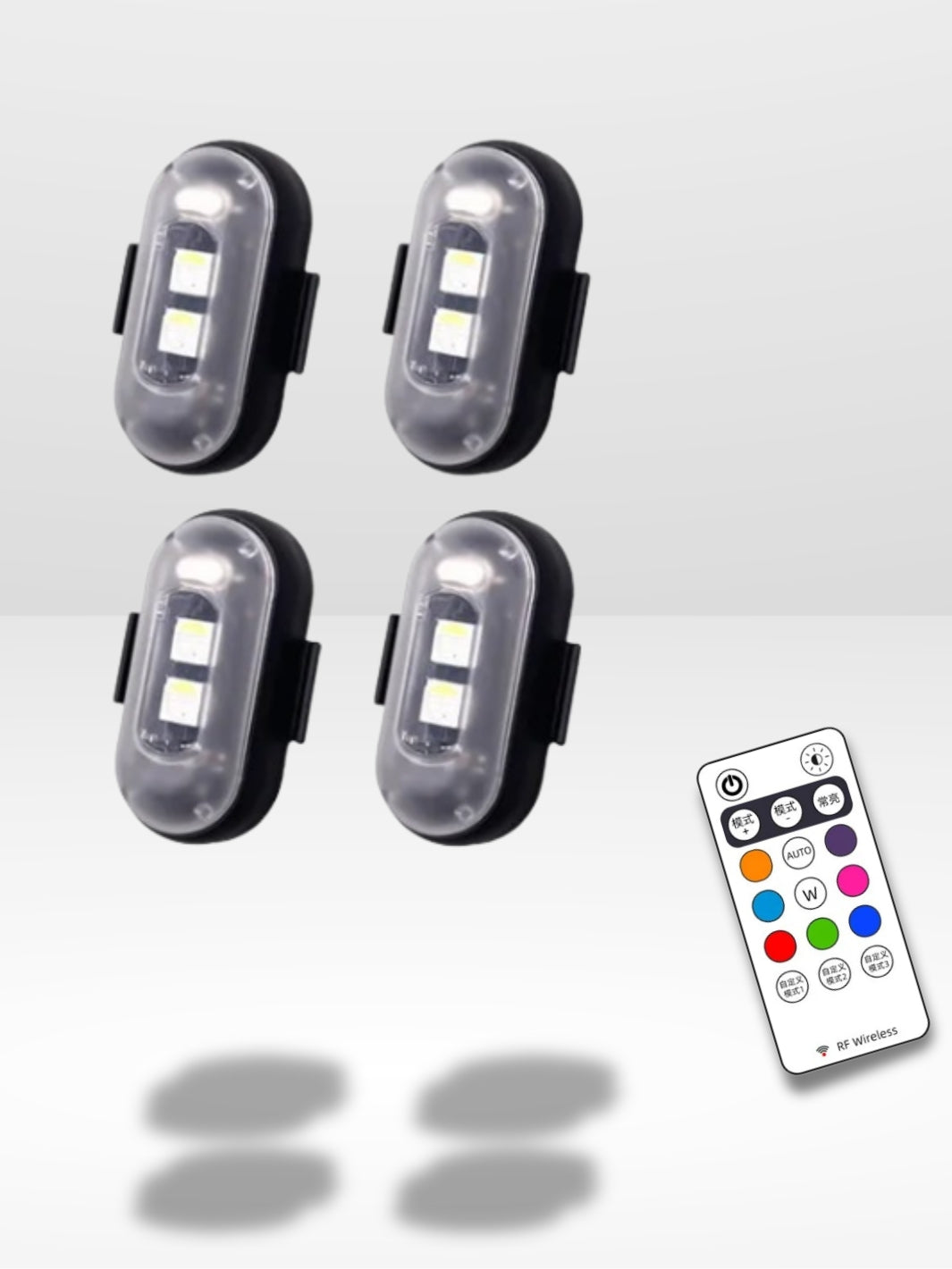 Mini Stroboscope Led sans Fil pour Voiture, Moto et Vélo