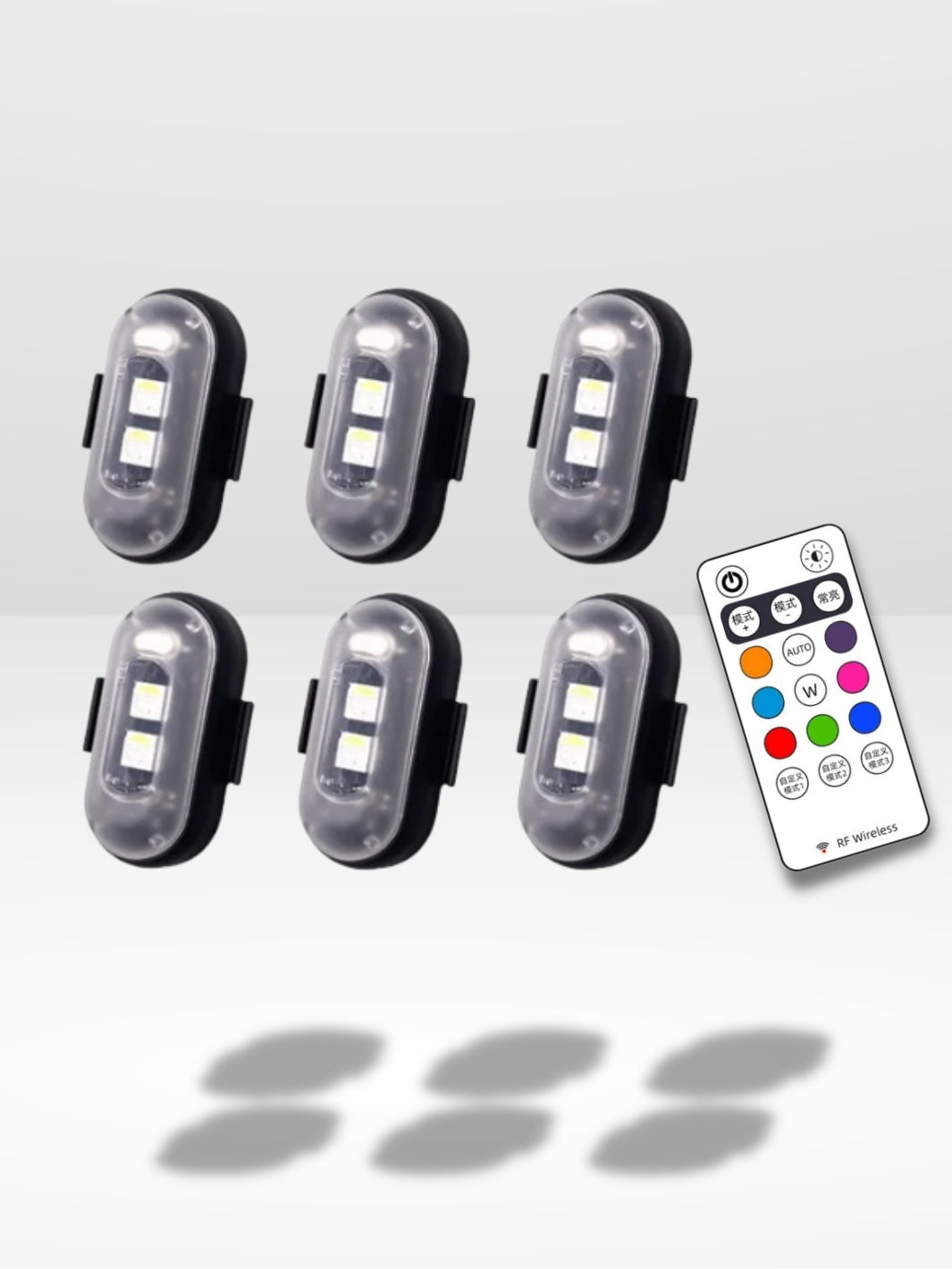 Mini Stroboscope Led sans Fil pour Voiture, Moto et Vélo