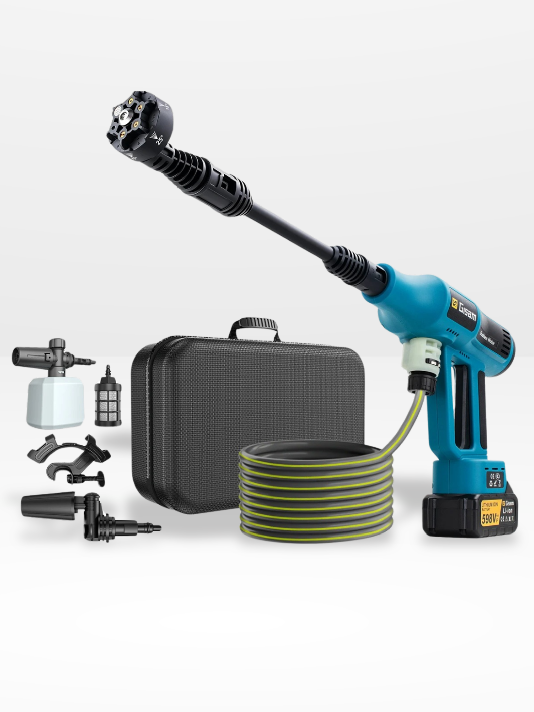 Nettoyeur Haute Pression sur Batterie 250 bars 6 en 1 | ProWash®