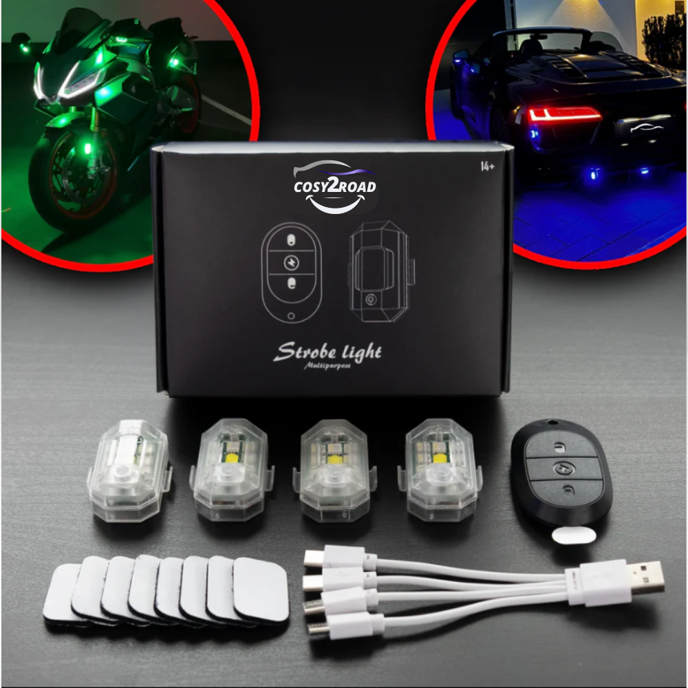 Stroboscope LED pour Voiture, Moto, Vélo