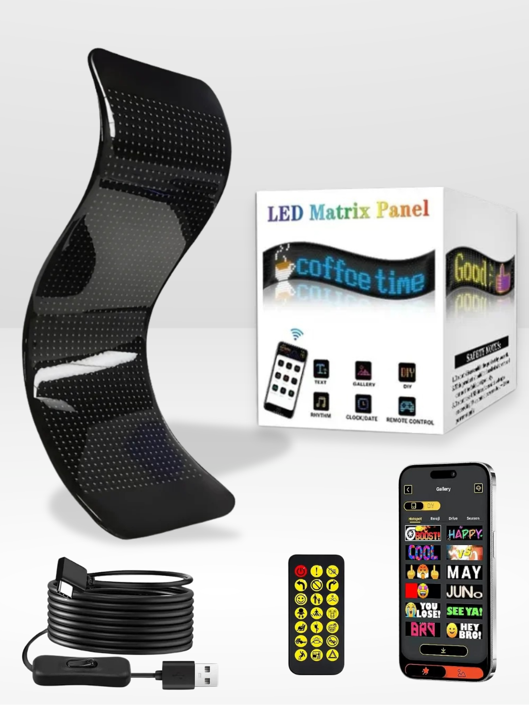 Panneau LED Personnalisable pour Voiture