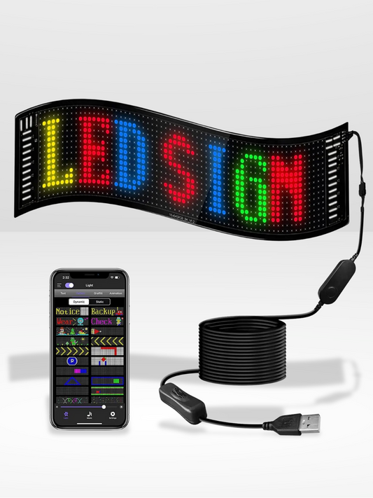 Panneau LED Personnalisable pour Voiture