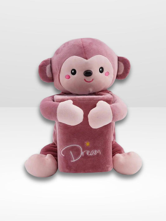 Peluche Boîte à mouchoirs 2 en 1 pour voiture