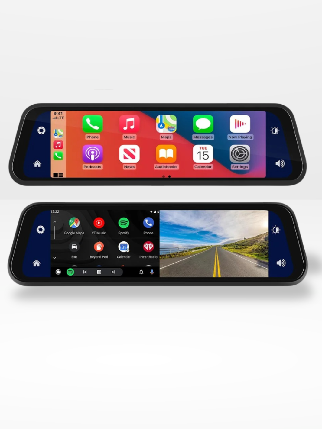 Rétroviseur Caméra 4k Avant/Arrière| CarPlay & DashCam®