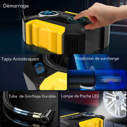 Compresseur Gonfleur Pneu | Portabilité et tranquillité ®