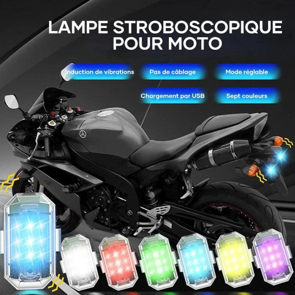 Stroboscope LED pour Voiture, Moto, Vélo