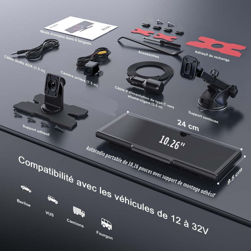 Écran CarPlay avec Caméra Embarquée | La Technologie Suprême®